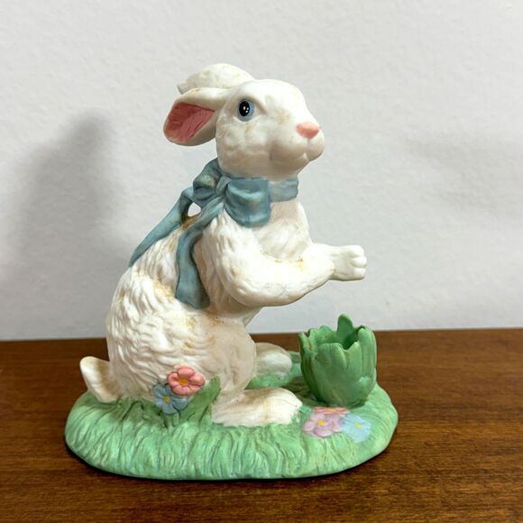 Midwest Importers Easter Bunny Decor Springtime Tier Tray Figurine Rabbit - Picture 1 of 7
